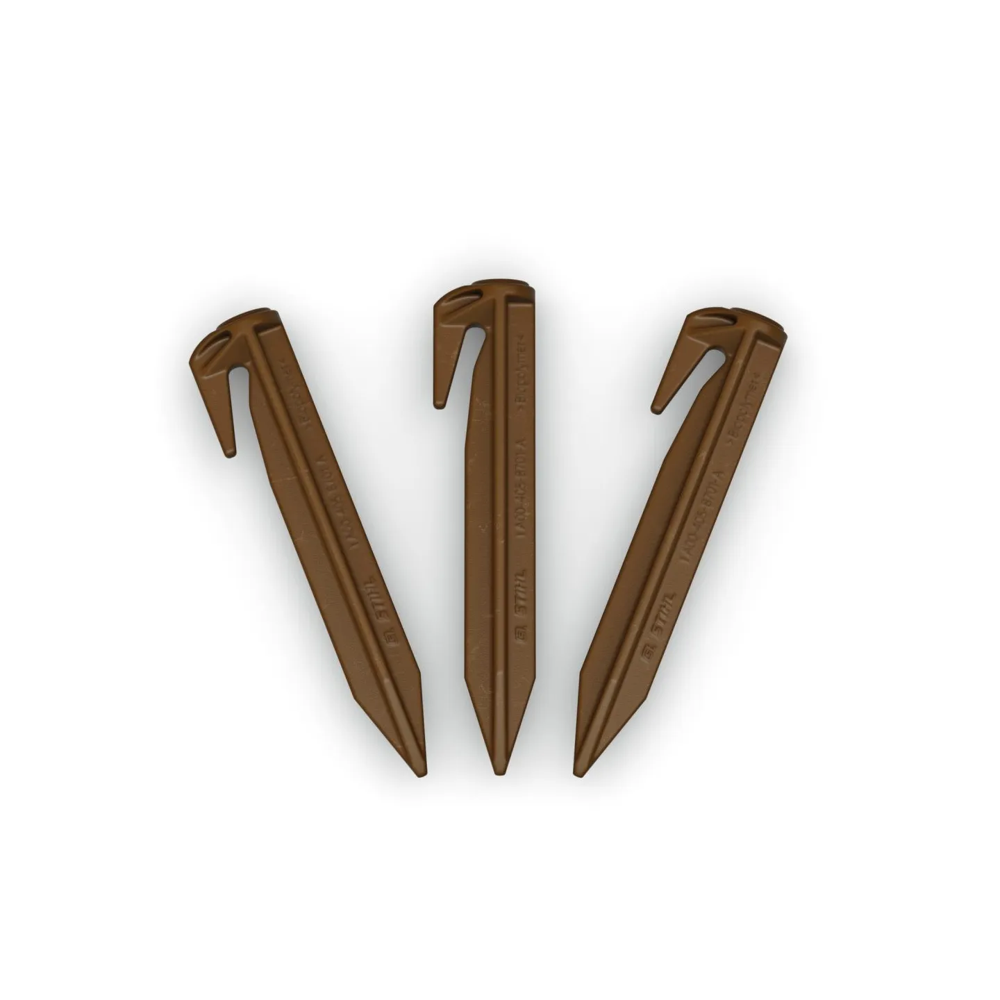 Lot de 100 Piquets de fixation BIODEGRADABLE pour câble Ø2.3mm, Ø3,4mm STIHL IA000071001