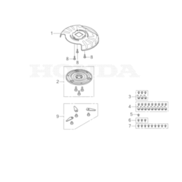 Carter de protection de lames pour Robot MiiMO HONDA 80004-Y0E-003