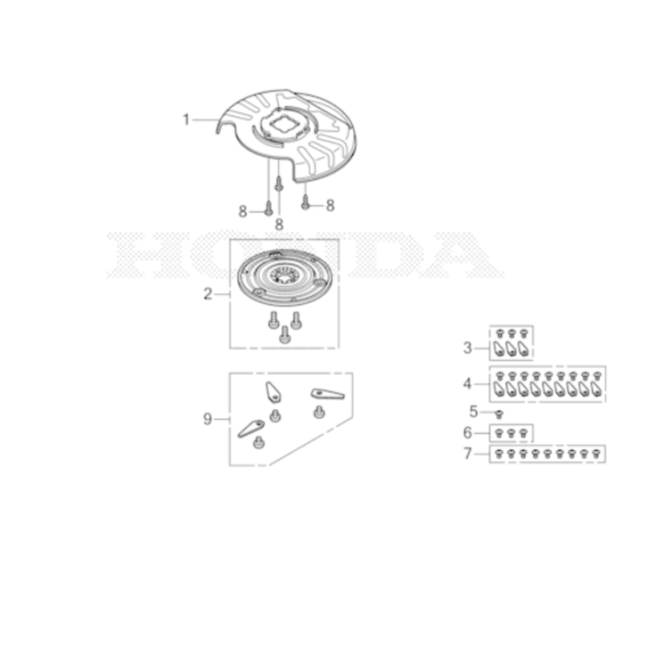 Carter de protection de lames pour Robot MiiMO HONDA 80004-Y0E-003