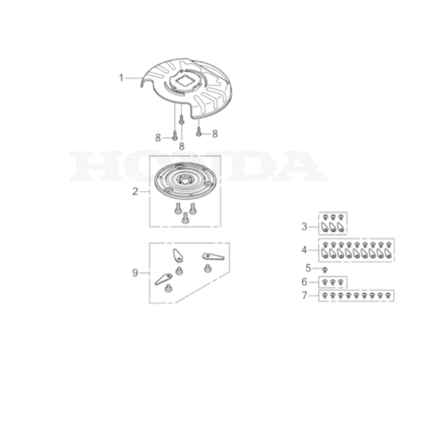 Carter de protection de lames pour Robot MiiMO HONDA 80004-Y0E-003