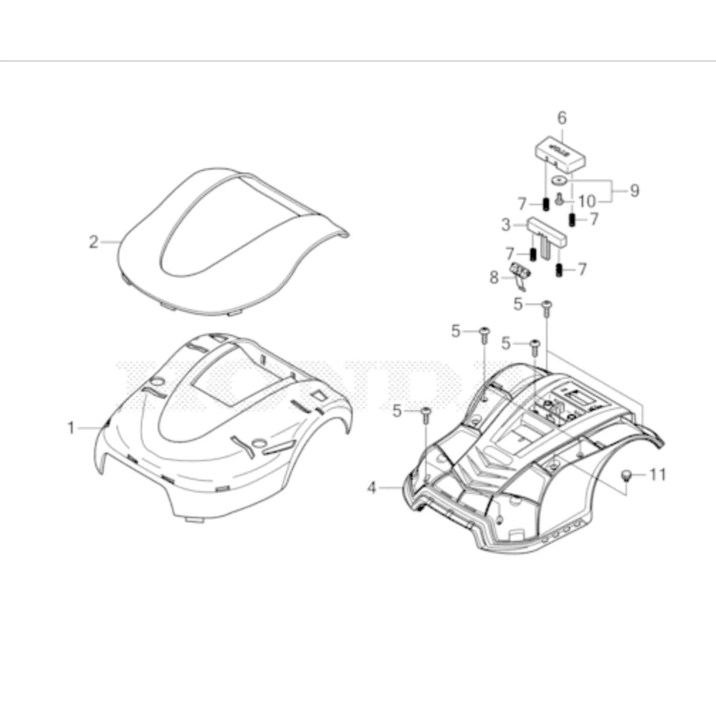 Lot de 4 Ressorts pour Robot MiiMO HONDA 80037-Y0E-003