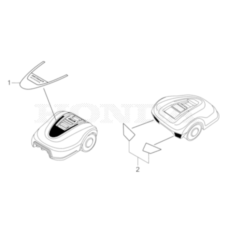 Kit Sticker de sécurité pour Robot MiiMO HONDA 80063-Y0E-003