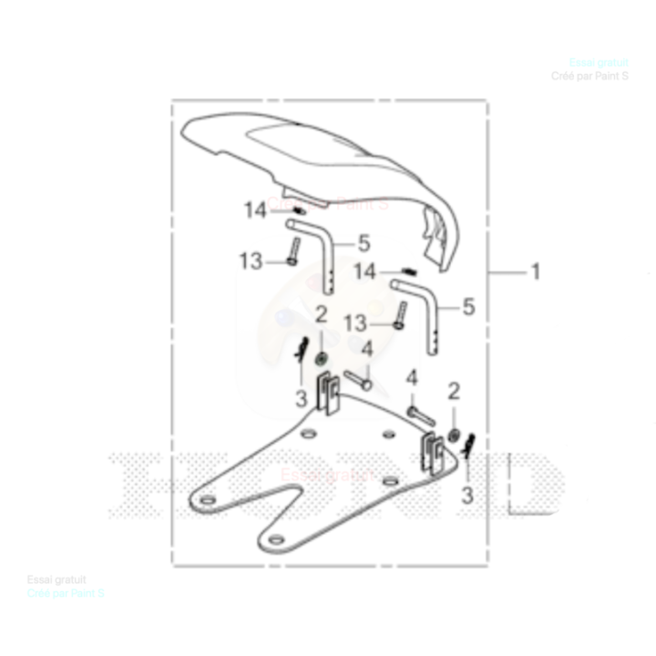 Toit de Protection pour Robot MiiMO HRM40-HRM70 HONDA 06800-Y0E-0000