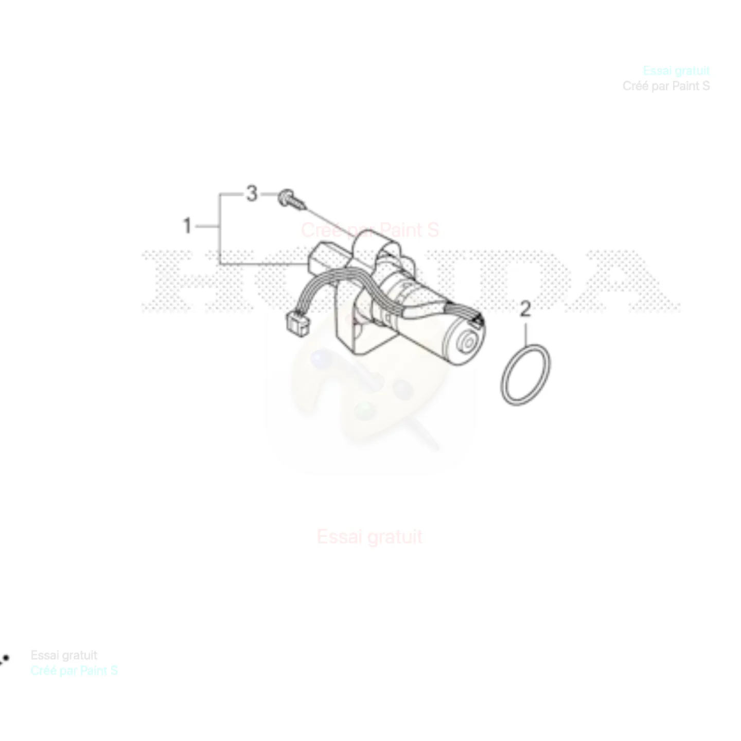 Moteur de Roue pour Robot MiiMO HONDA 80012-Y0H-003