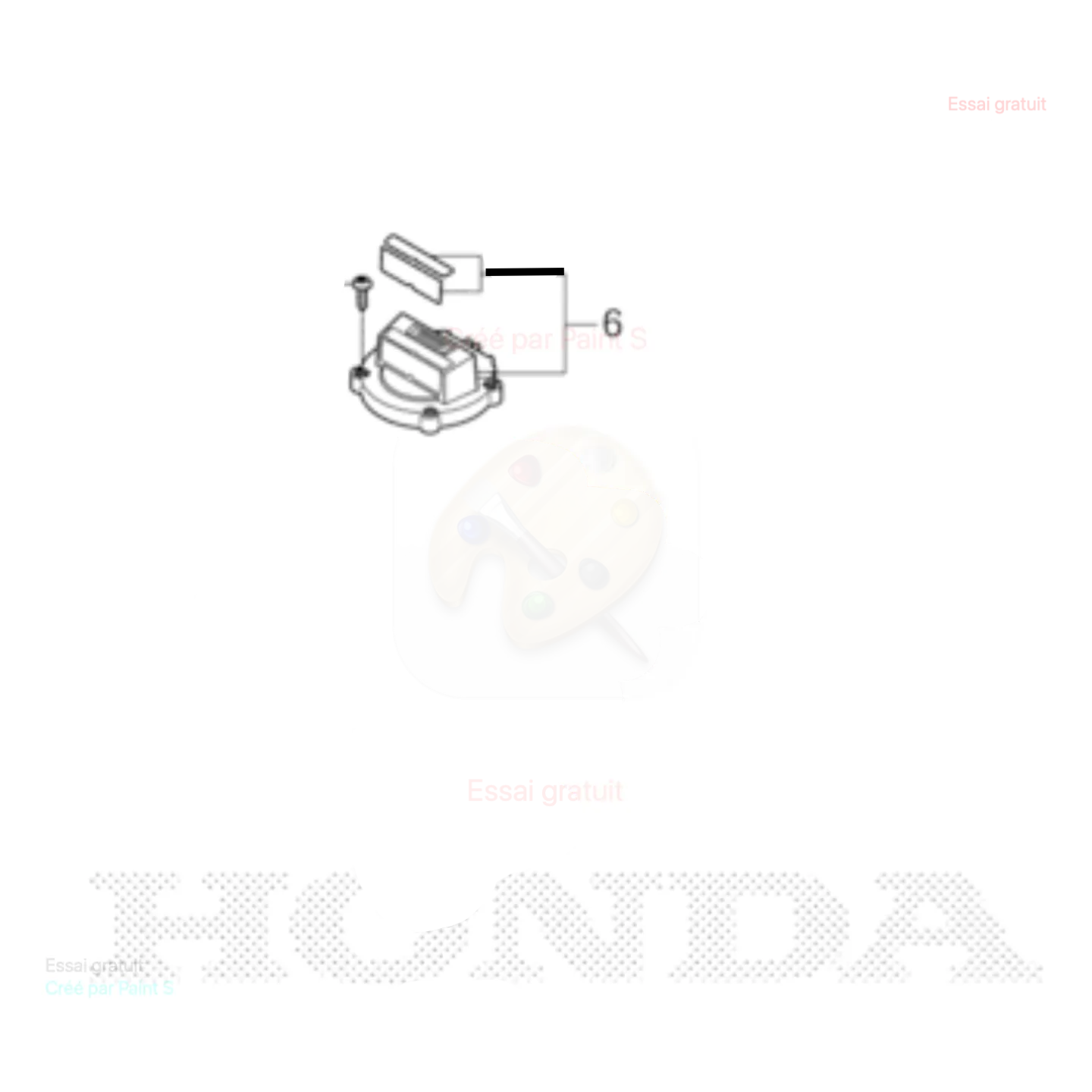 Bloc Poignée réglage hauteur de coupe pour Robot MiiMO HONDA 80054-Y0E-003