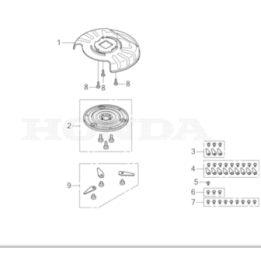 Carter de protection de lames pour Robot MiiMO HONDA 80004-Y0E-013