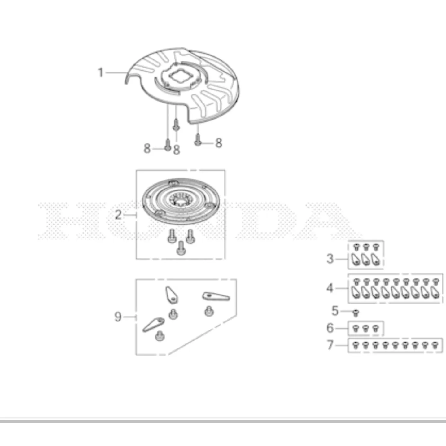 Carter de protection de lames pour Robot MiiMO HONDA 80004-Y0E-013