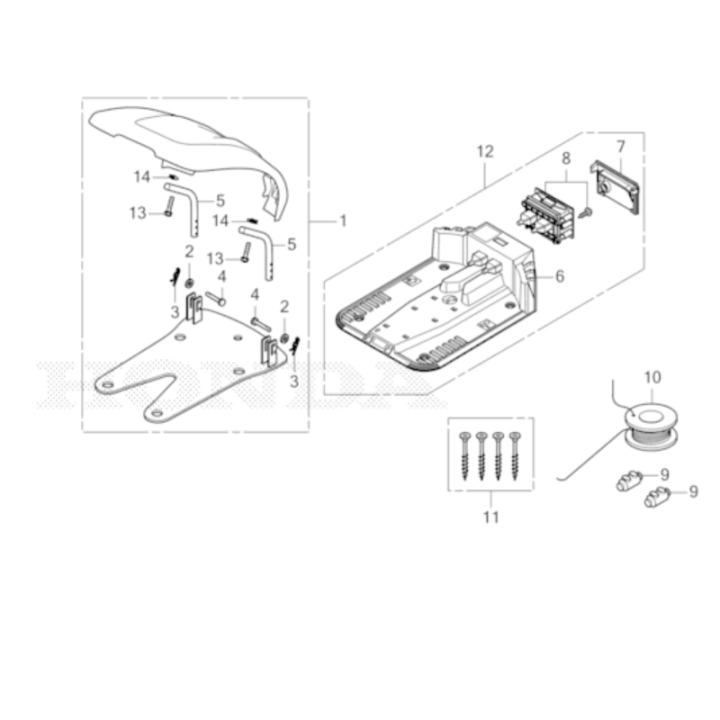 Couvercle de Platine PCB de Station de Charge pour Robot MiiMO HONDA 80012-Y0E-003