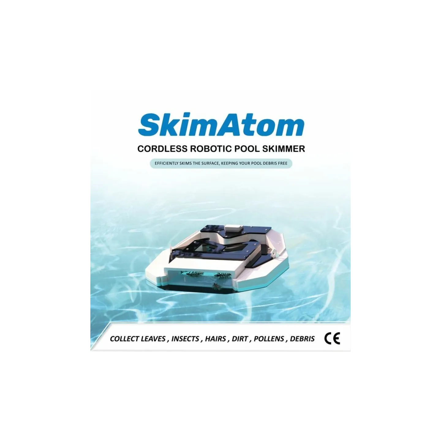 Robot de Surface de Piscine sans fil SkimAtom AGISTAR