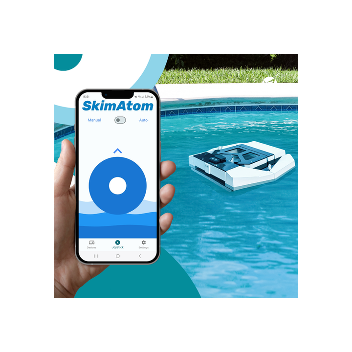 Robot de Surface de Piscine sans fil SkimAtom AGISTAR