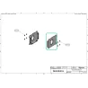 Support droit pour moteur de roue pour Robot BigMow BELROBOTICS BR13122