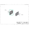 Support gauche de moteur de roue pour Robot BigMow BELROBOTICS BR13123