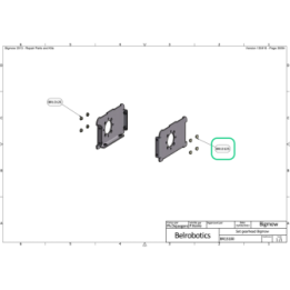 Capuchon Ø8mm pour plaque moteur de roue BELROBOTICS BR13125