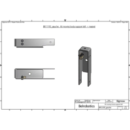 Kit Gauche support recul carrosserie avec aimant BELROBOTICS BR11193GAUCHE