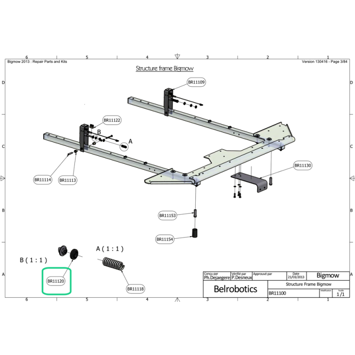 Rondelle nylon recul carrosserie BELROBOTICS BR11120