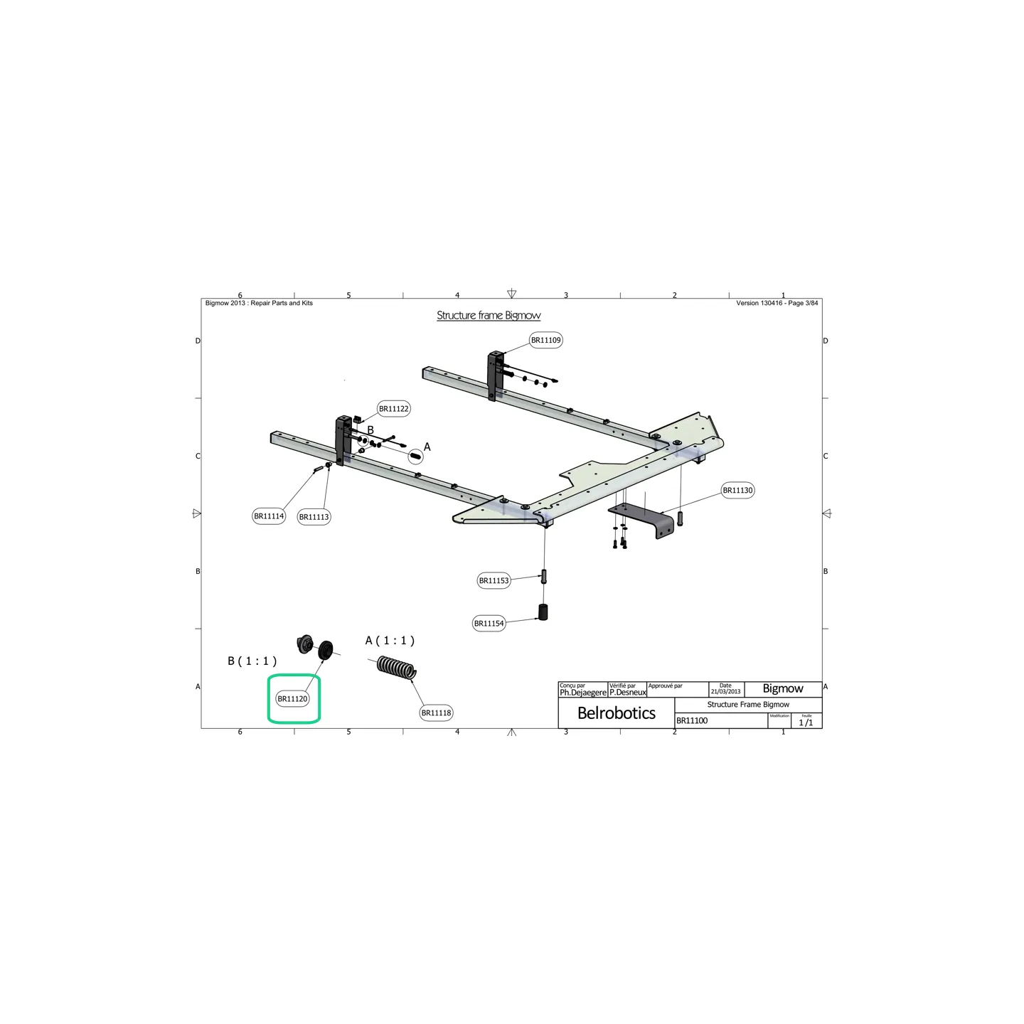 Rondelle nylon recul carrosserie BELROBOTICS BR11120