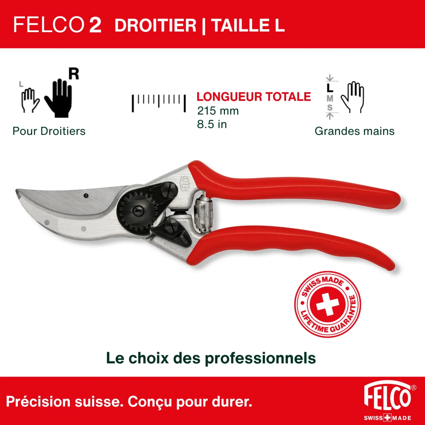 FELCO 2 est le porte-drapeau des valeurs fondamentales de qualité, de fiabilité et de durabilité de notre marque depuis 1948